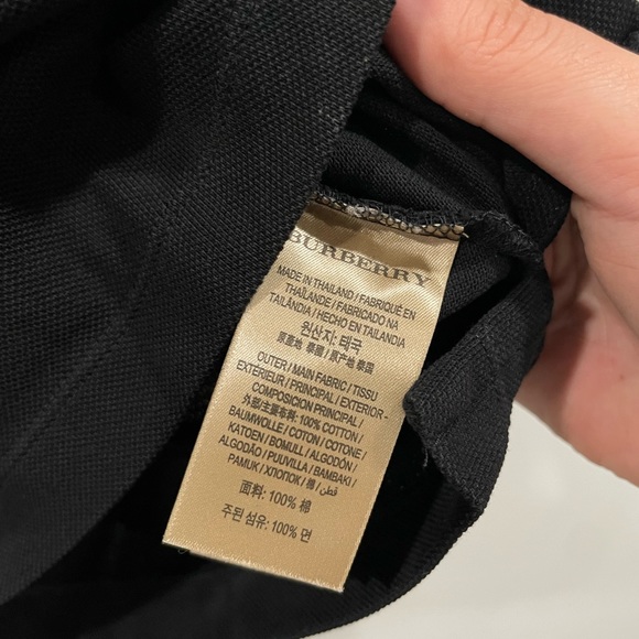 Burberry London, England Collared (Polo) Short Sleeve Shirt - Black Size XL - Picture 3 of 4